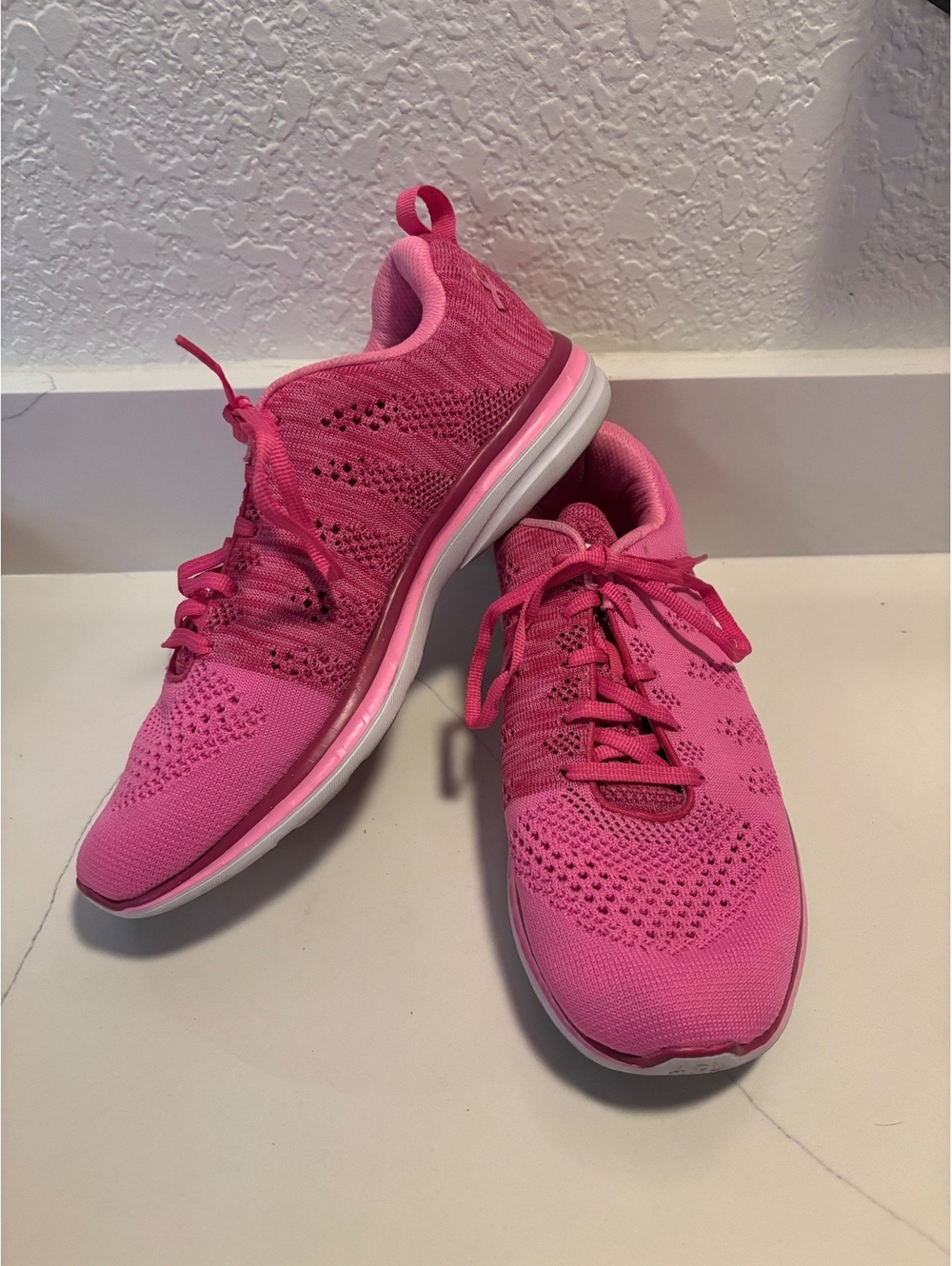 APL TechLoom Pro Pink "Breast Cancer Awareness" Knit Sneakers